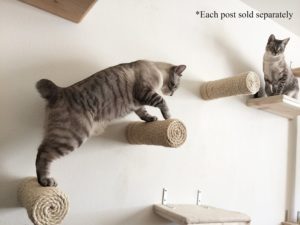 CatastrophiCreations One Floating Sisal Cat Post Step